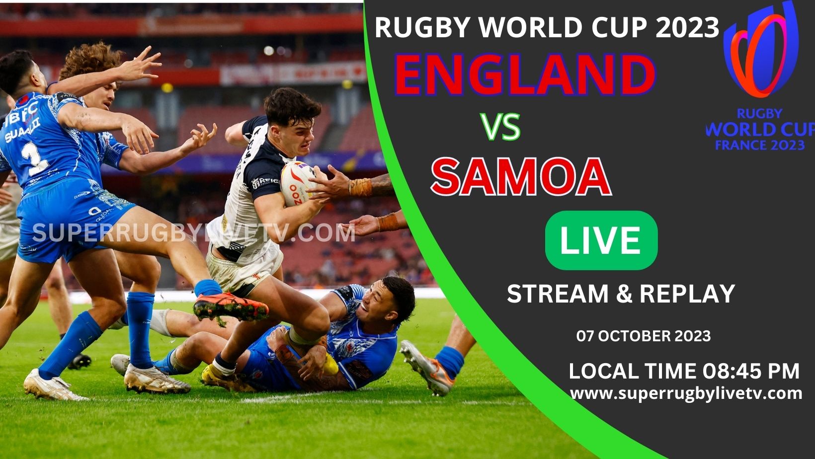 England vs Samoa Rugby World Cup 2023 Live Stream Match Re