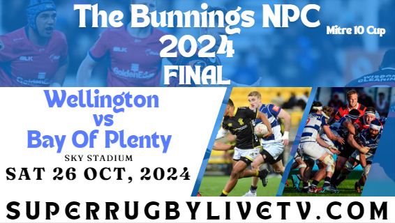 Wellington Vs Bay Of Plenty Final Live Stream 2024 - Bunning NPC